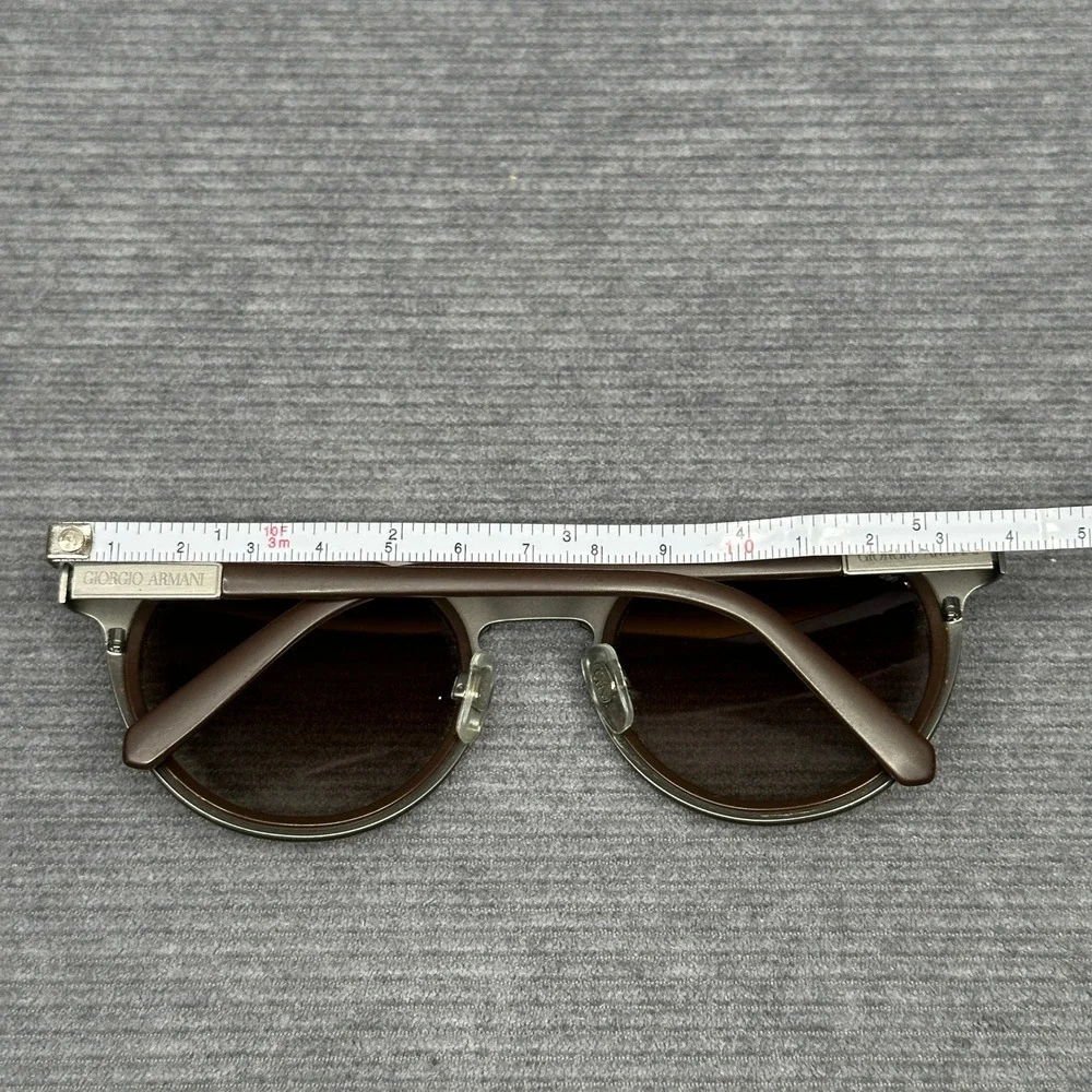 Giorgio Armani Brown Round Sunglasses AR 6009 3032/8E Made in Italy 49-23-135